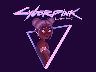 Cyberpink 2077 art character cyberpunk cyberpunk 2077 digital digital art illustraion illustration art