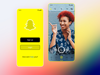 Snapchat App Redesign-gGassmorphism adobexd app design app designer interaction interaction design interactiondesign prototype redesign snapchat snapchat lens ui ux ui design uidesign uiux user experience user interface design userinterface uxdesign uxui webdesign