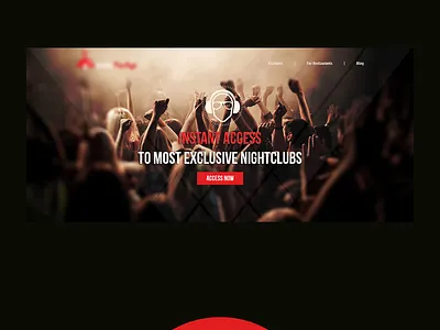 Night Club Party Banner banner dailyui design landing nightclub party photoshop restaurant