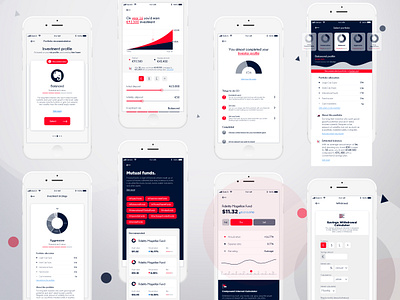 The Trust - Goal-saving, finance tracking and investing app app bancking finance flat ui goal investing ios ios app ios app design mobile mobile app mobile app design mobile ui money saving tracking ui user experience user interface ux