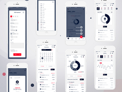 The Trust - Goal-saving, finance tracking and investing app app bancking finance flat ui goal investing ios ios app ios app design mobile mobile app mobile app design mobile ui money saving tracking ui user experience user interface ux