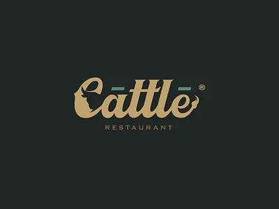 Cattle logo brand brand design brand identity branding design logomark restaurant typo typography