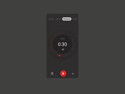 Stopwatch Design app design figma icon illustration logo mobile app mobile app design mobile ui ui ui ux ux watch