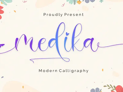Medika Butterfly Love Calligraphy calligraphy font font wedding