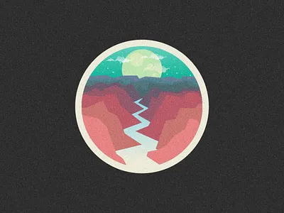 river logo design icon illustration logo sketch vector