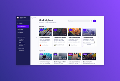 Marketplace clean concept design minimal simple ui web