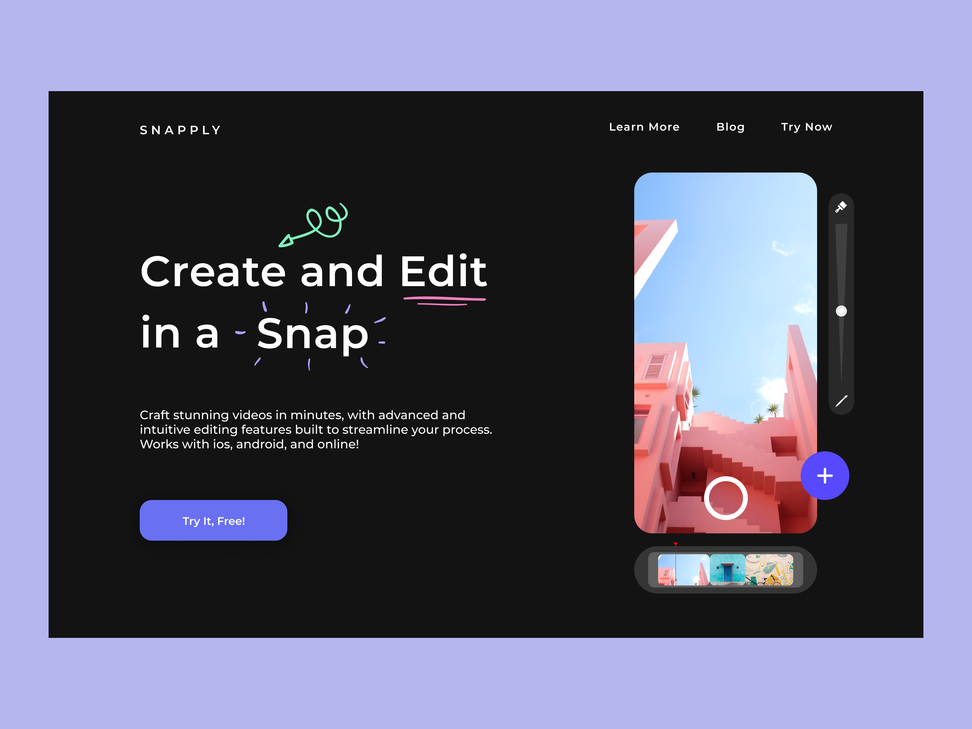 Example of Snapply Video Editor