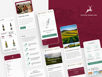 Vintage Grand Cru 404 404 error application design ecommerce figma figmadesign landing landing page landingpage mobile application shop user inteface webdesign wine winery