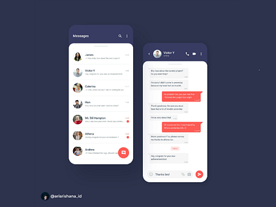 Chat App app dailyui design mobile ui uiux ux