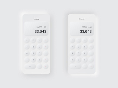 Neumorphic Calculator Design calculate calculation calculator calculator app calculator design calculator ui design neumorphic neumorphic design ui uidesign uiuxdesign ux