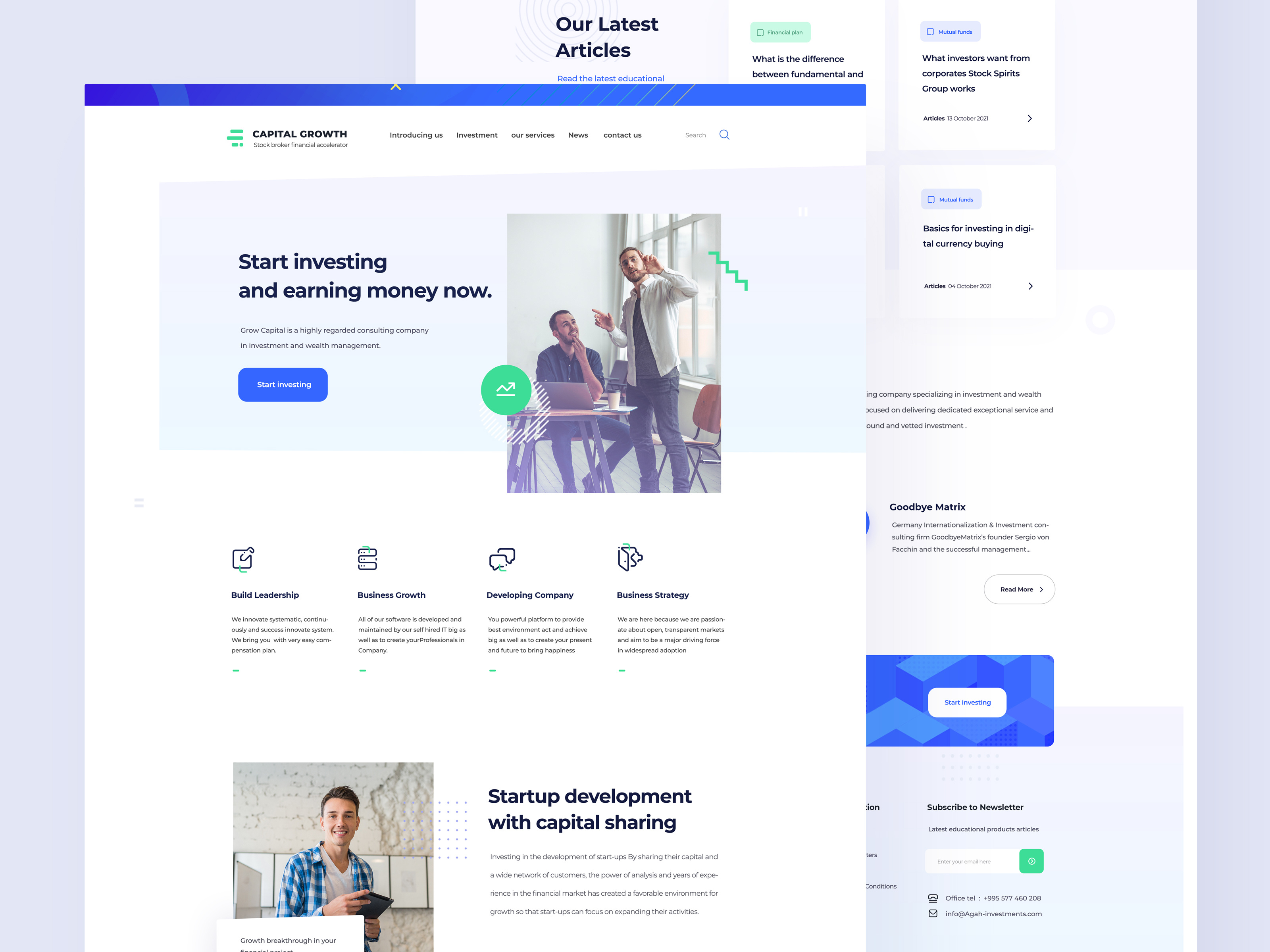 Capital Growth - Landing Page By Saeed Yousefi On Dribbble