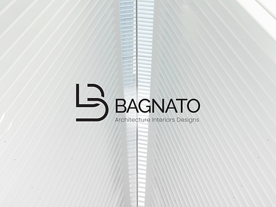 Logo Design for Bagnato 2d 2d art architecture brand branding design digital digital art graphic design identity branding illustration lettermark logo minimal modern studio vector wordmark