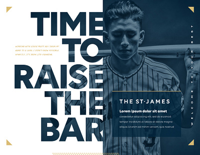 The St. James Creative Direction art direction athletics banner basketball branding campaign concept creative direction graphic design graphic designer poster sports texture typography visual design