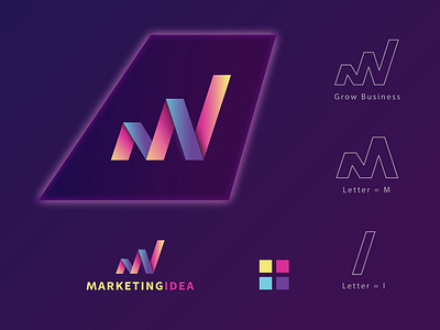 marketing idea sharing agency brand logo app icon design brand brand identity branding branding design 2021 branding designer business logo creative logo design flat logo design gradient illustration logo luxury logo marketing agency marketing logo minimal logo minimalist logo modern logo property logo