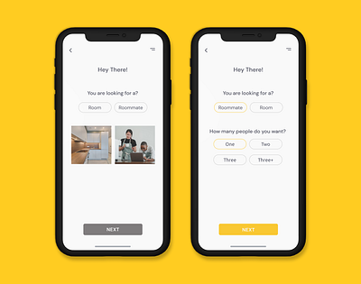 YARA Room/Roomate Finder app design designer portfolio room roommate roommates ui ux