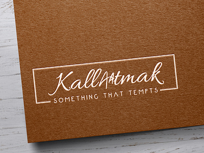 KallAAtmak brand design branding business logo businesslogodesigners craft designer logo logodesign logotype mock up natural logo premium mockup typography vector wooden wordart wordmark