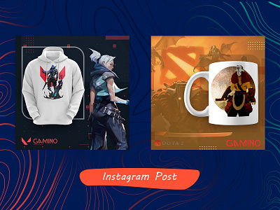 instagram post for gamino design isntagram photoshop post poster psd طراحی گرافیک پست اینستاگرام