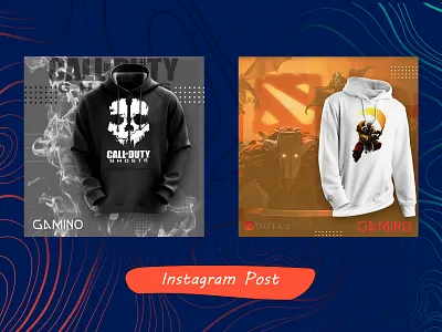 instagram post for GAMINO design isntagram photoshop post poster psd طراحی گرافیک پست اینستاگرام