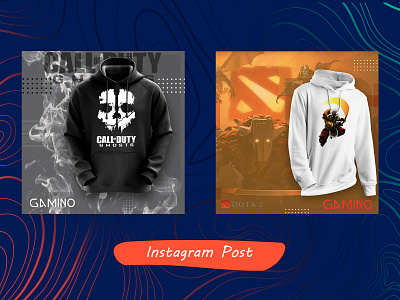 instagram post for GAMINO design isntagram photoshop post poster psd طراحی گرافیک پست اینستاگرام
