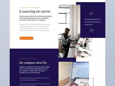 Contidos Dixitais Website portfolio ui website website design