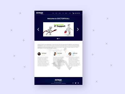 Doctor Fix All Home Page Design design home page home screen homepage homepage design landing page design minimalist mockup modern ui ui ux ui design uidesign uiux ux web web design webdesign website website design