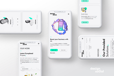 Agency Website - Mobile Design agency landing page agency website hero section landing page minimal modern ui ux webdesign website website design