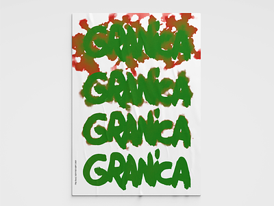 Poster / competition / theme Border (Granica) design minimal minimalism poster simple typography