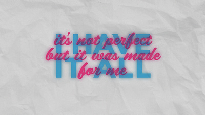 not perfect - light quote quotes type typography