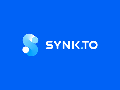 Synk.to brand branding design font gradient identity illustration it letter logo logotype point s synk to