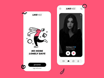 Likemee, dating app concept design badoo bigolive bumble date dating dating app dating website datingapp hinge iconly like icon tinder ui uiux ux uxdesign