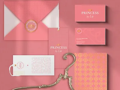 Princess by Lu / Visual Identity brand clothing clothing brand design logo logotype stationery store visual identity