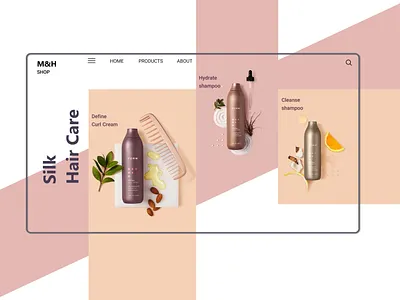 hair care products design design landing page ui web web design