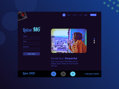 Leica M6 design leica myphoto photoediting ui web webdesign