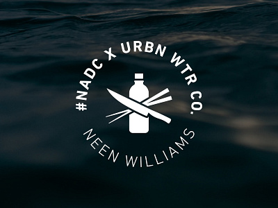 Urbn Water x Neen Williams Collab Badge badge badgedesign badges bradford bradfordesign branding logo nadc skate skateboard skateboarding skatedesign skatelogo typedesign urbnwater water