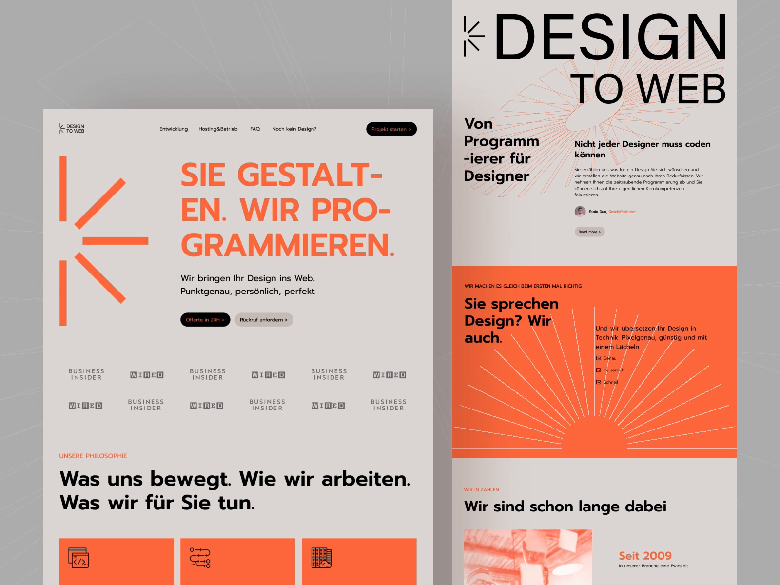Example of DesignToWeb — Website
