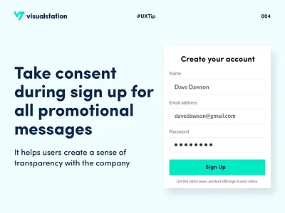 UXTip 004 design agency design community design innovation design thinking design tips human centered design post design product product design tips ui user experience ux visualstation