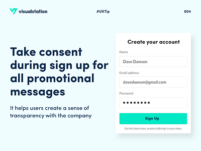 UXTip 004 design agency design community design innovation design thinking design tips human centered design post design product product design tips ui user experience ux visualstation