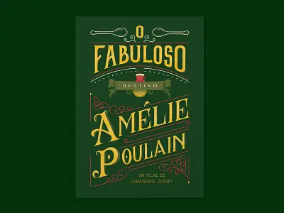 O fabuloso destino de Amélie Poulain adobe illustrator adobe photoshop illustration lettering lettering art type art typogaphy