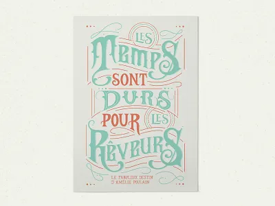 Les temps sont durs pour les rêveurs adobe illustrator illustration lettering lettering art type art typogaphy