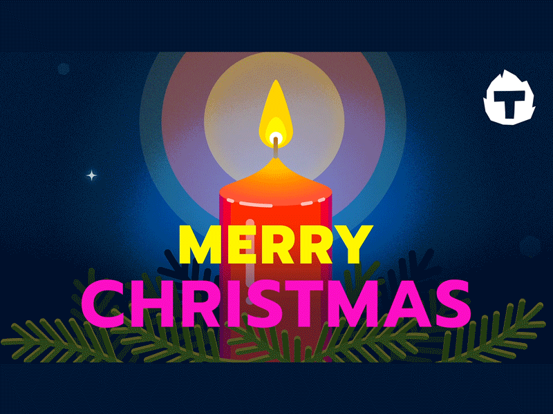 Christmas card after effects animation art artwork banner candle card christmas christmas card flame illustration typography vector graphics x mas