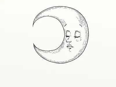 The Sleeping moon astrology astrology art moon astrology moon face moon logo moon with a face sleeping moon