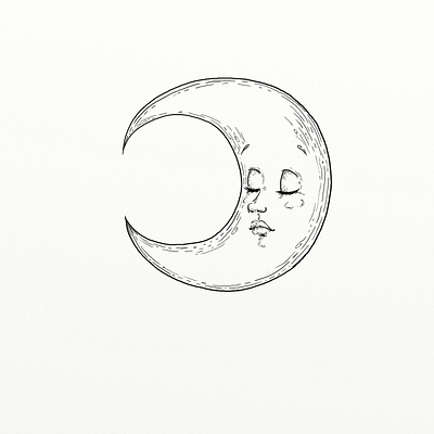The Sleeping moon astrology astrology art moon astrology moon face moon logo moon with a face sleeping moon