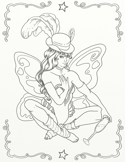 steampunk fairy beautiful girl fairy fairy art fairytale fairytales fantasy fantasyart feather feathers girl hat illustration long hair steampunk steampunk art