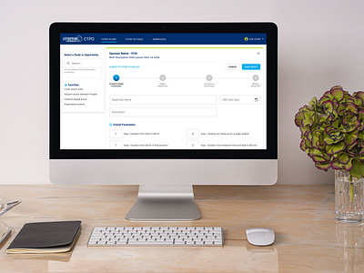 Clinical Study Plan Application Design enterprise application mockups product design prototype ui design ux design