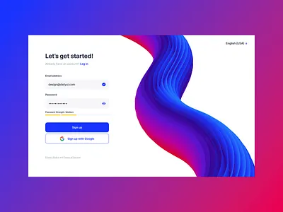 Weekly UI 001 - Sign Up account challenge interface register sign in sign up ui weekly ui weekly warm up weeklyui