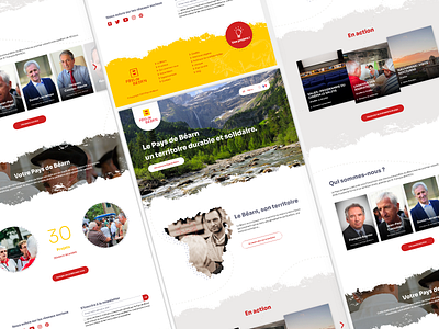 Pays de Béarn christophe dumas color design graphic interaction interface responsive ui ux web