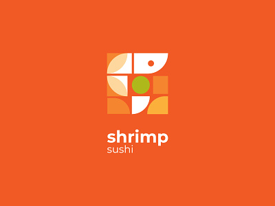 Shrimp Logo Design & Pattern animal logo buy logo creative logo dainogo food food logo logo logo design logo for sale mark pattern design shrimp shrimp logo sushi sushi logo