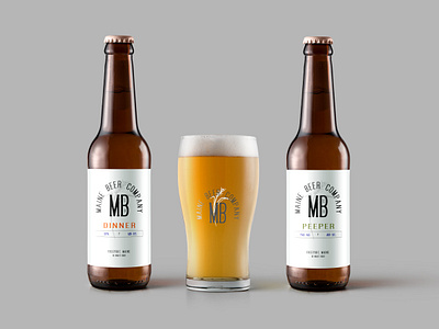 Maine Beer Company: Label Design beer beer branding beer label branding design graphic design illustration label design logo package design typography