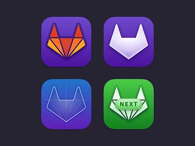 GitLab icons figma gitlab icon iconography macos macos big sur tanuki