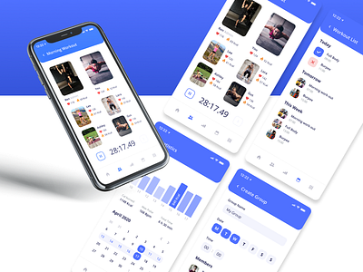 Fitness App app design fitness sport training ui ux